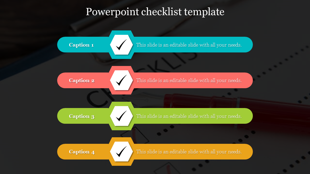 powerpoint checklist template